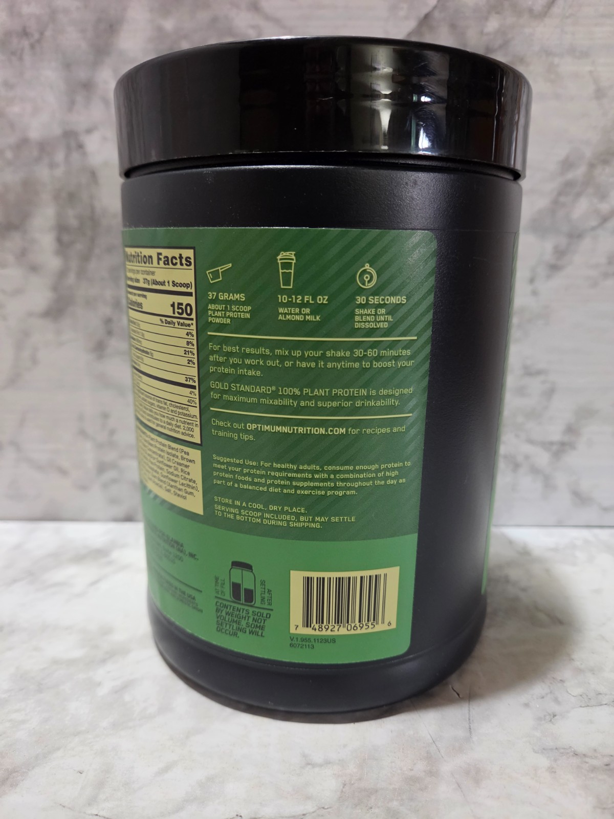 Optimum Nutrition Gold Standard 100% Plant Protein Creamy Vanilla 15.7 OZ 6/2027