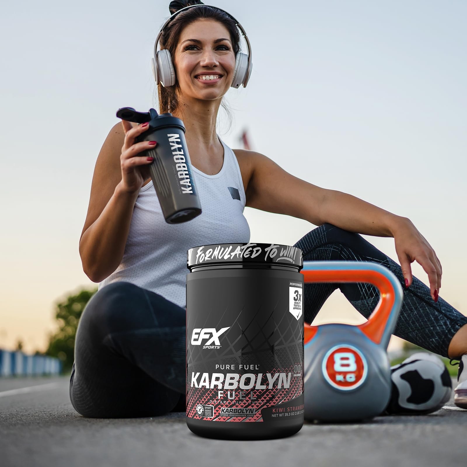 EFX Sports Karbolyn Fuel | FastAbsorbing Carbohydrate Powder | Carb Load, Sus…