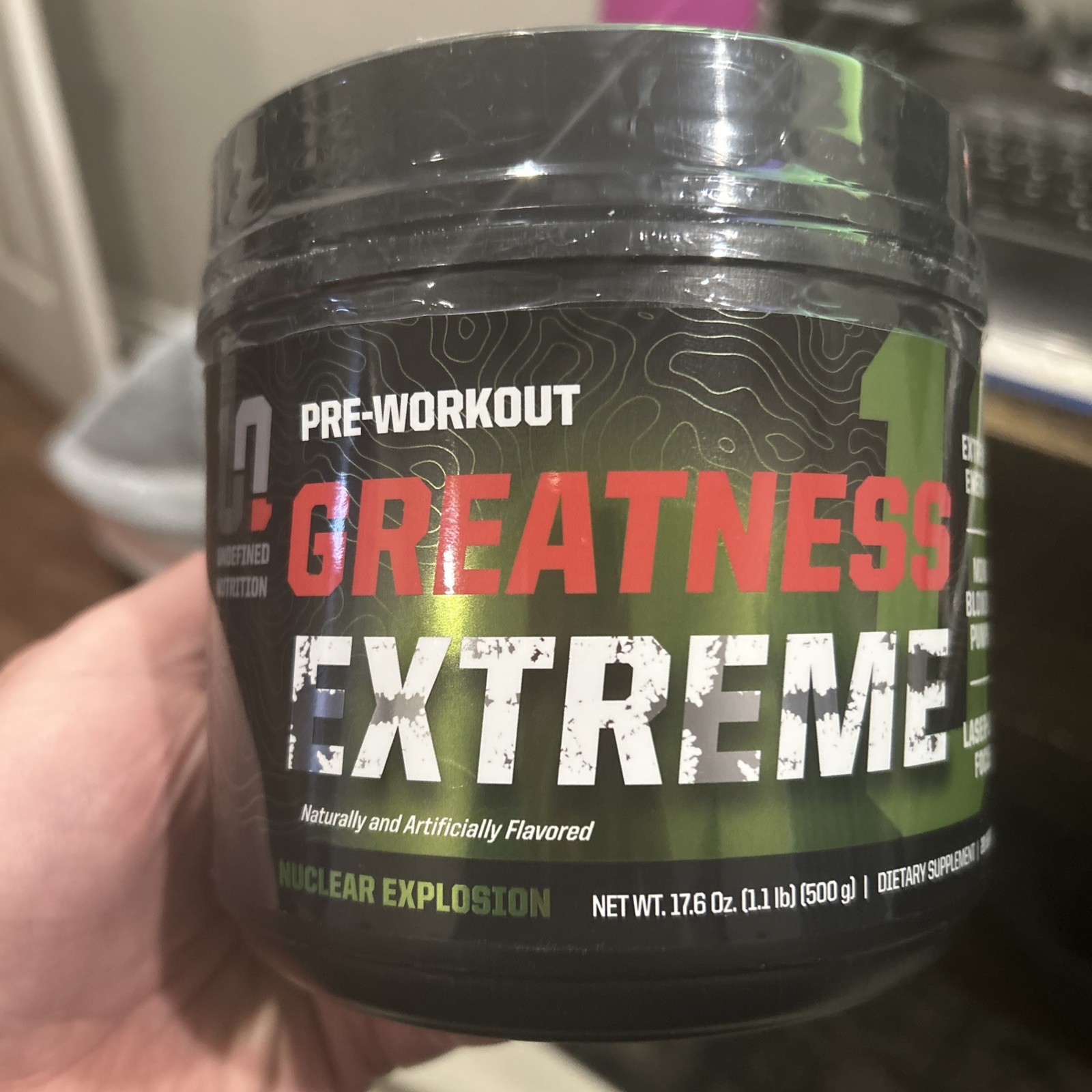 UNDEFINED NUTRITION PRE WORKOUT GREATNESS EXTREME 03/27
