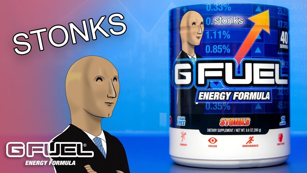 G FUEL Stonks Limited Edition (Blood Orange) Powder Energy Formula – 40 Servings