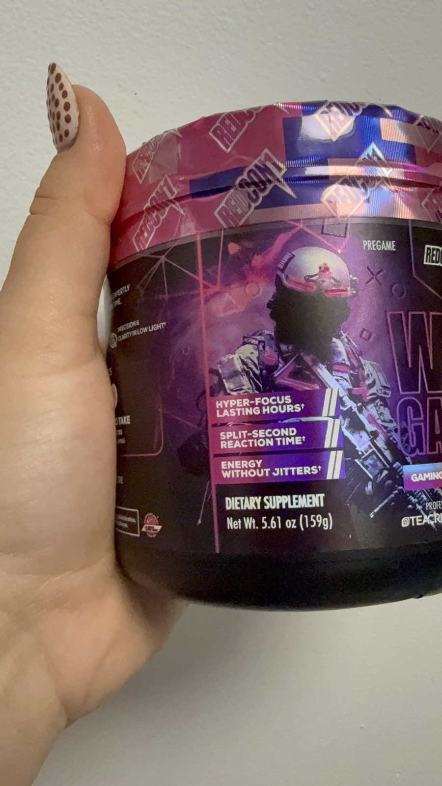 REDCON1 War Games Pre-Workout Powder, Bubble Gum Flavor, 30 Servings