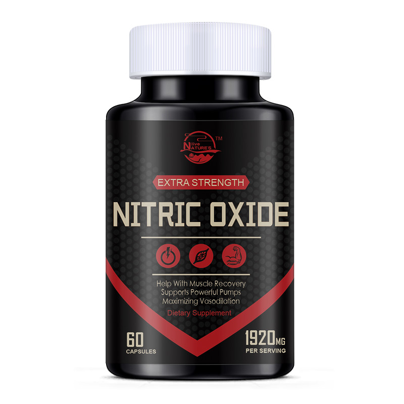 L-Arginine 60 Capsules Nitric Oxide, Testosterone Booster, ED Support 1920 mg