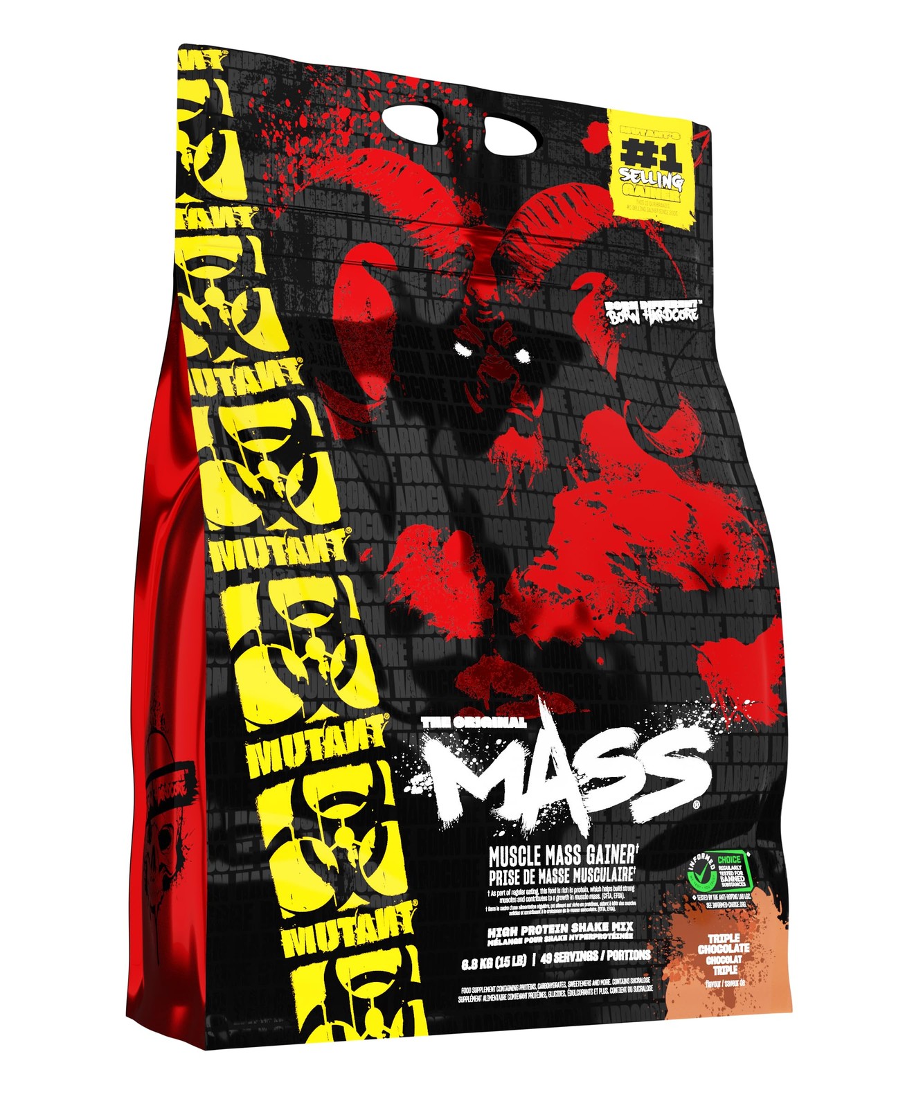 Gainer, Whey & Casein Protein Powder Blend, 15 lb – Triple Chocolate.