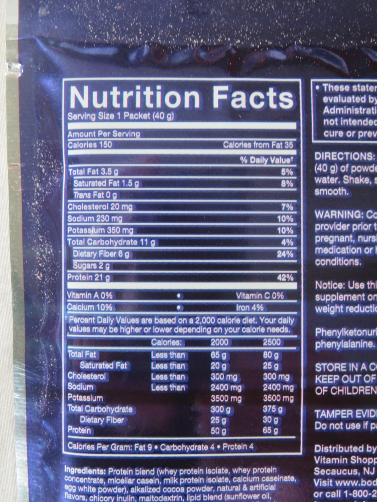 (10) Count Lot Bodytech Hexatein-SR 6-Protein Blend Rich Chocolate 1.4 Oz Each