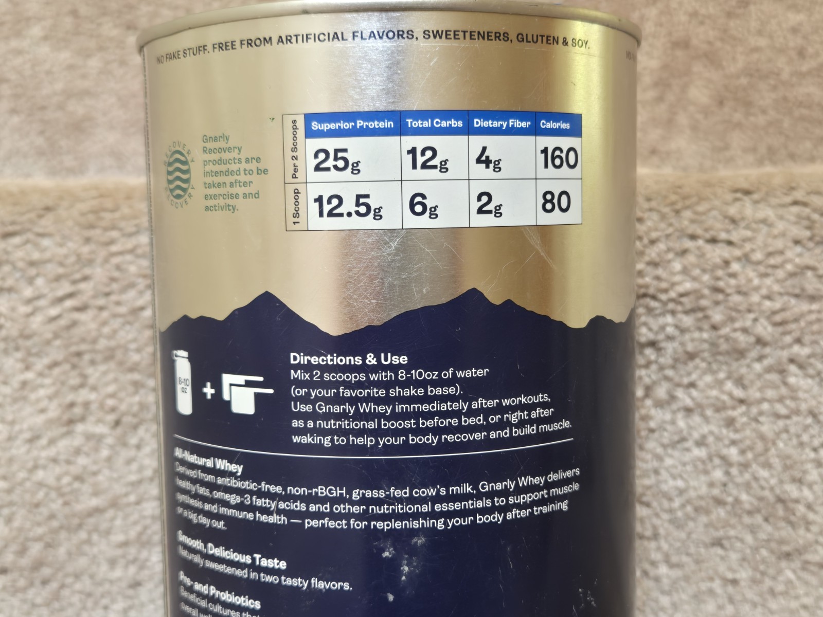 Gnarly Nutrition Whey Grass-Fed Protein Vanilla 32 oz * SEALED READ Exp 11/2026