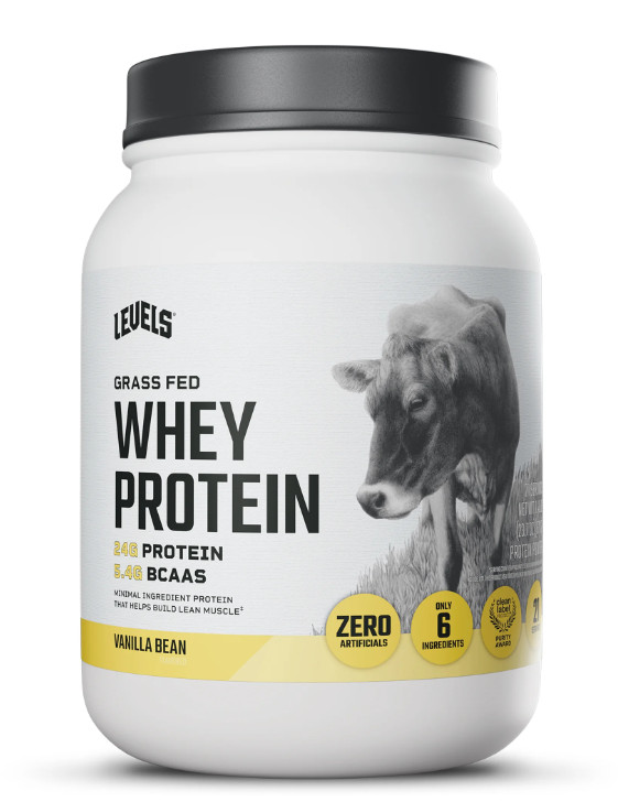 Levels Grass Fed Whey Protein, Vanilla Bean, 1.48 lb