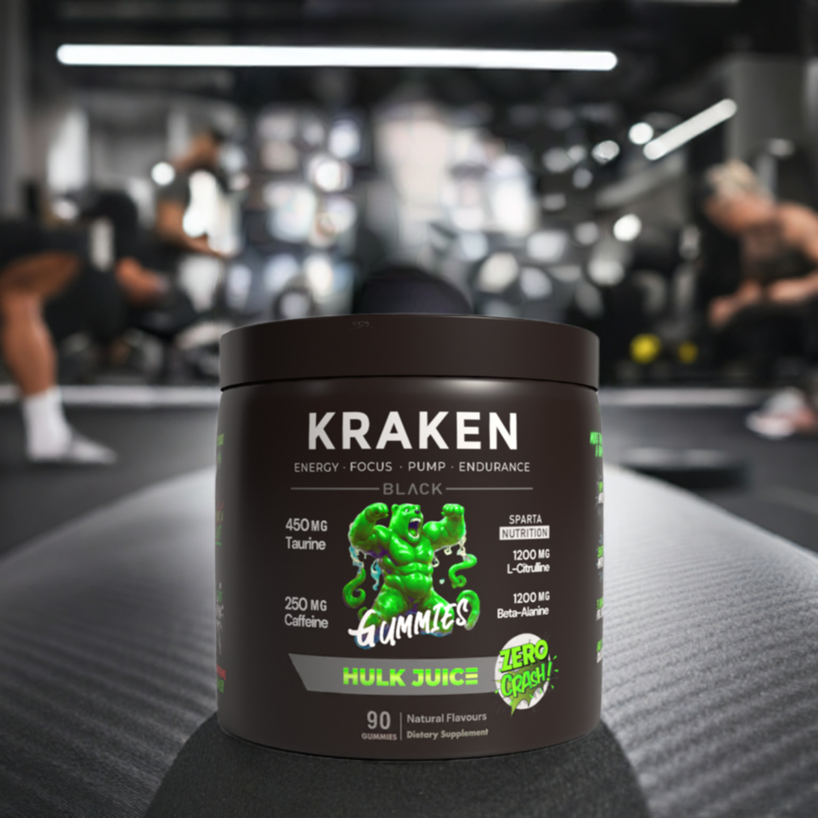 Kraken Preworkout Gummies Stim ENERGY, LASER FOCUS, HUGE PUMPS by The Gummy Lab