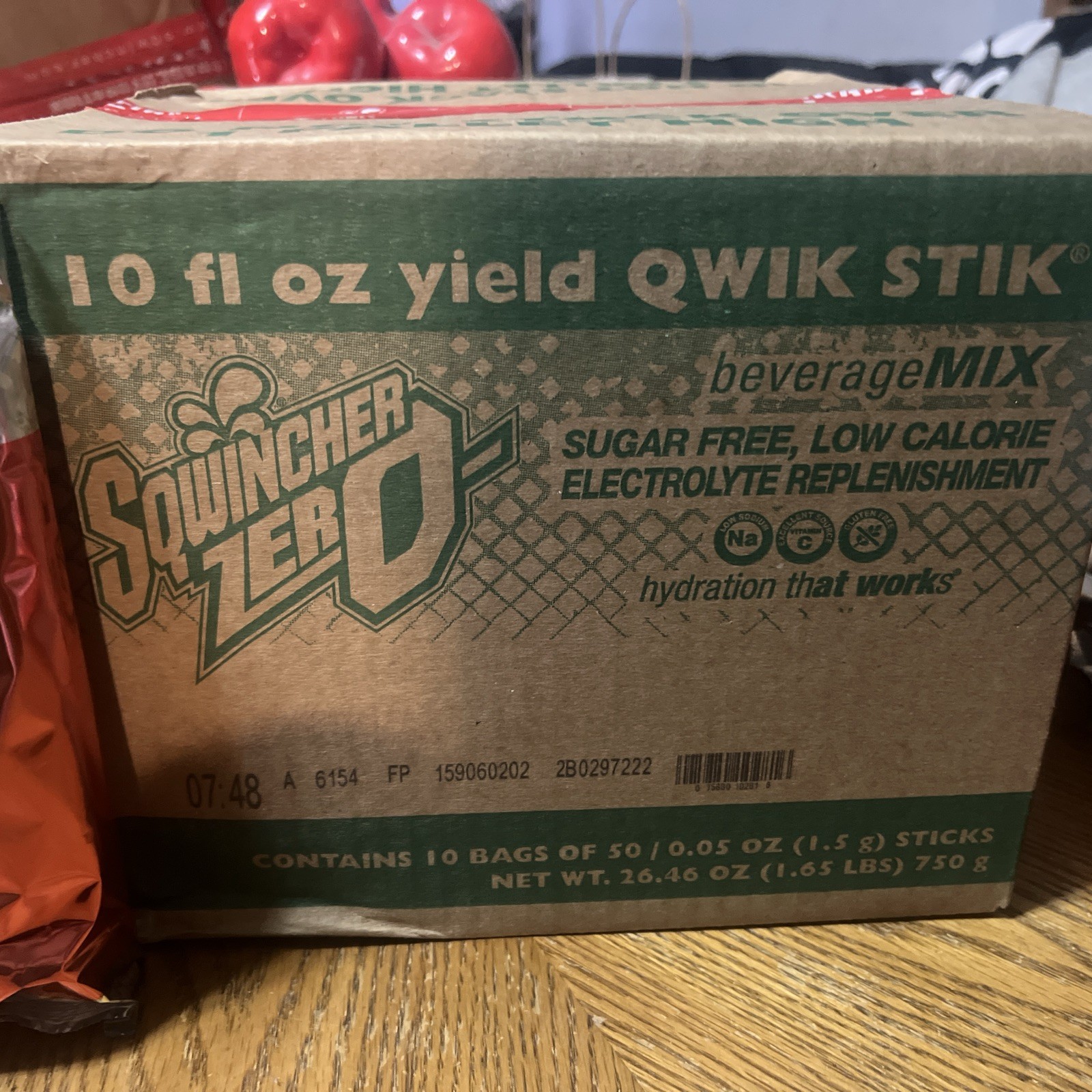 Case Of 10 Sqwincher ZERO Qwik Stik – Fruit Punch Sugar Free 50 =500 Pack New