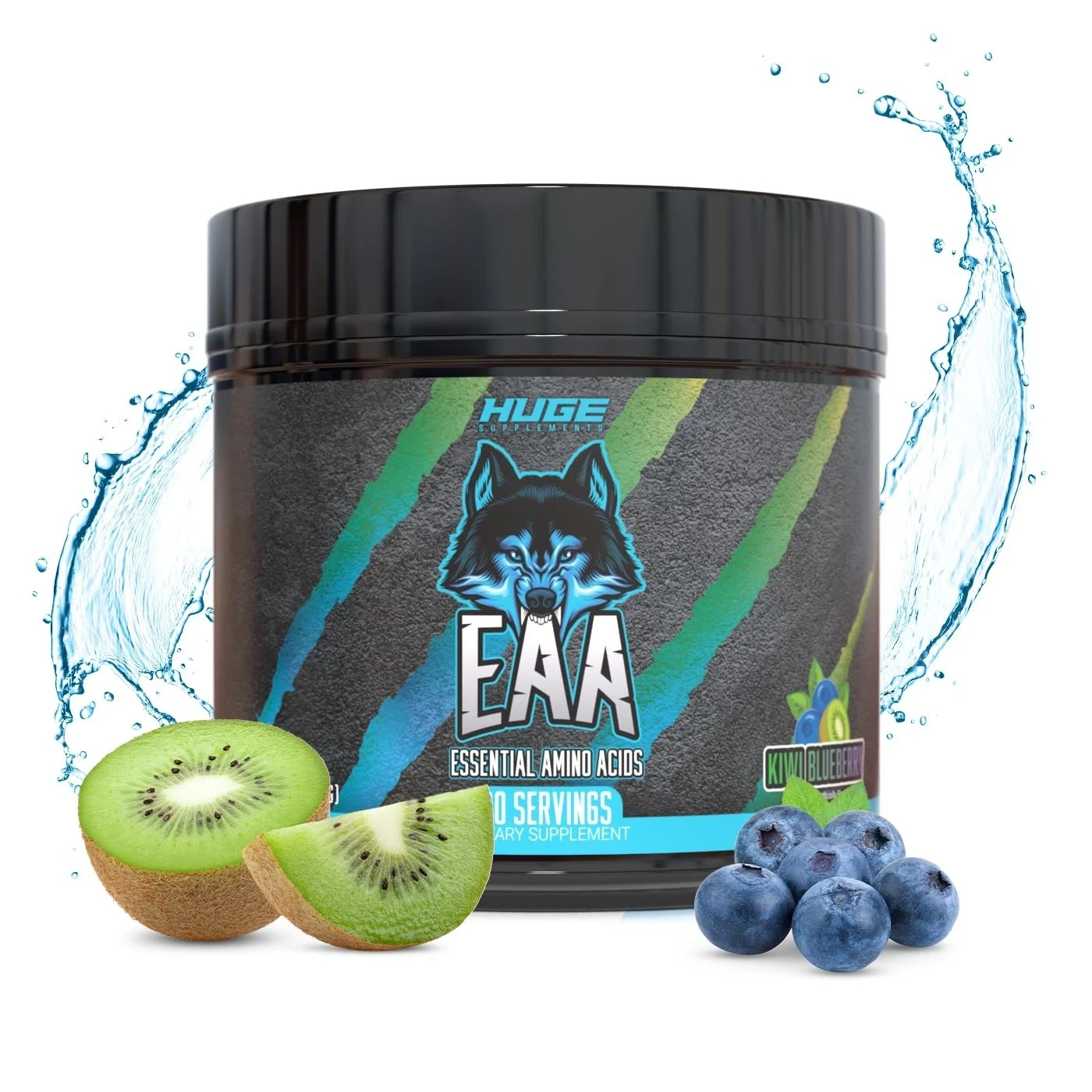 Huge EAA Supplement, Highest Dosed Essential Amino Acids Powder, 12.85g EAAs …