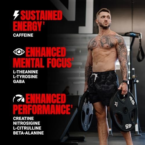 Pre Workout Powder with Creatine, Beta Alanine & Caffeine – Energy & Endurance B