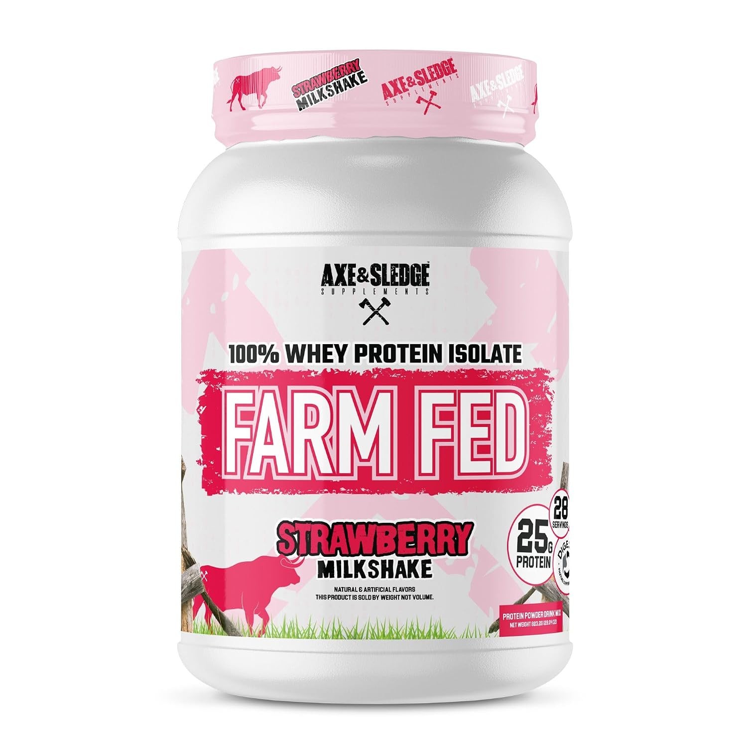 Farm Fed 100% Whey Protein Isolate 25g Low Carb Low Sugar Protein Powder