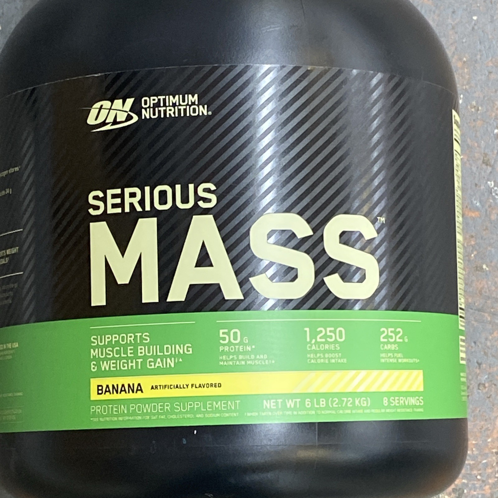 Optimum Nutrition Serious Mass Gainer Protein Powder, Banana, 6 lbs, Exp. 10/27