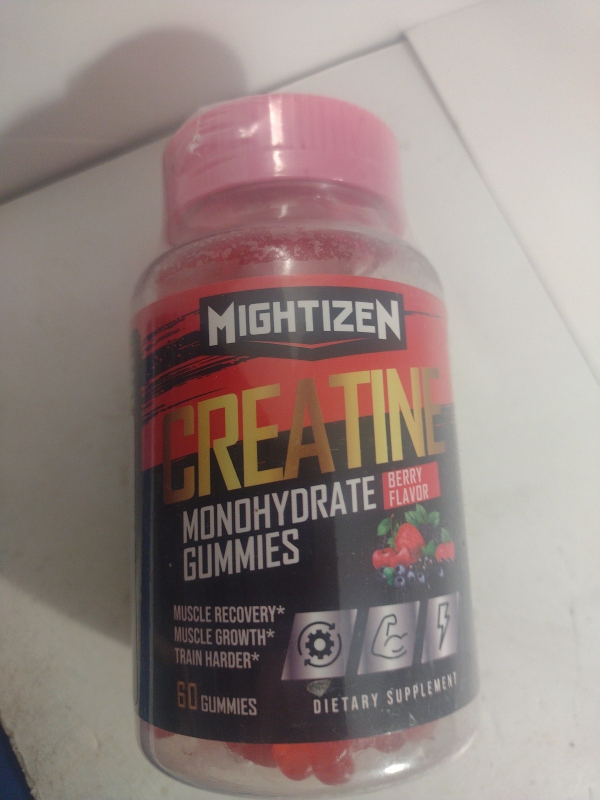 Mightizen Creatine Monohydrate Gummies Qty 60 Exp 6/27 Sealed. Z1