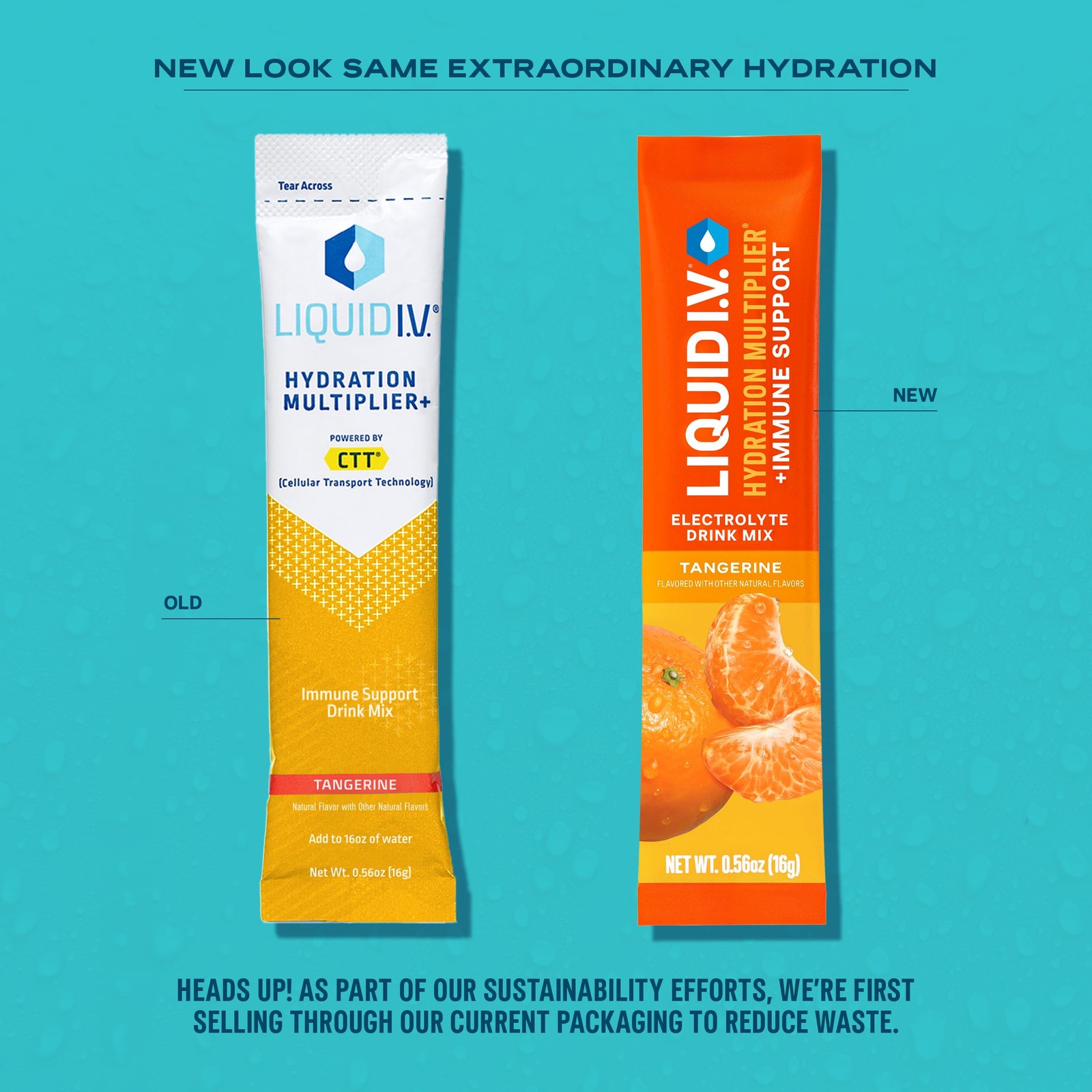 Liquid I.V. Hydration Multiplier +Immune Support – Tangerine (14 Servings)