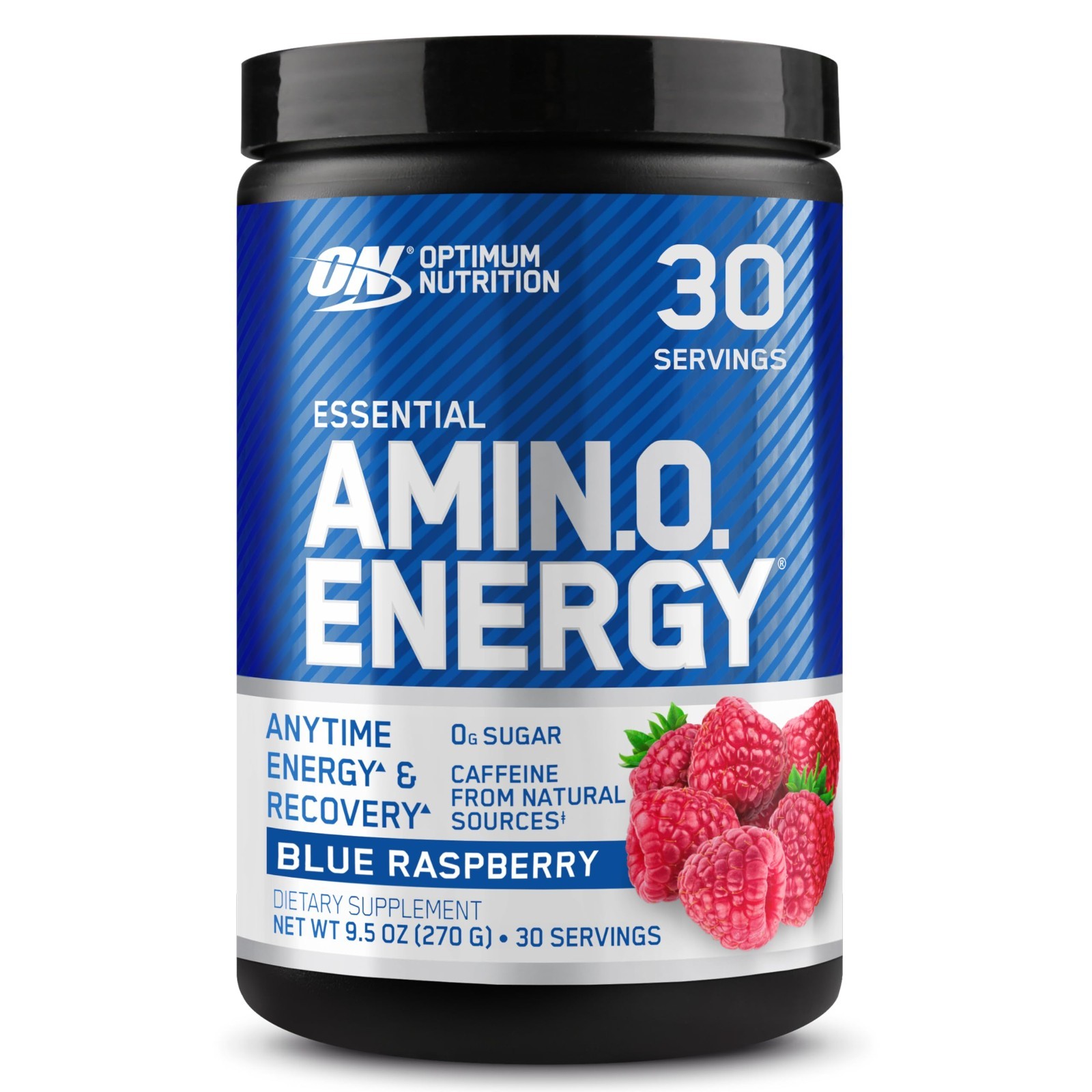 Amino Energy Pre Workout Powder – BCAA, Green Tea, Keto Friendly, Blue Raspberry