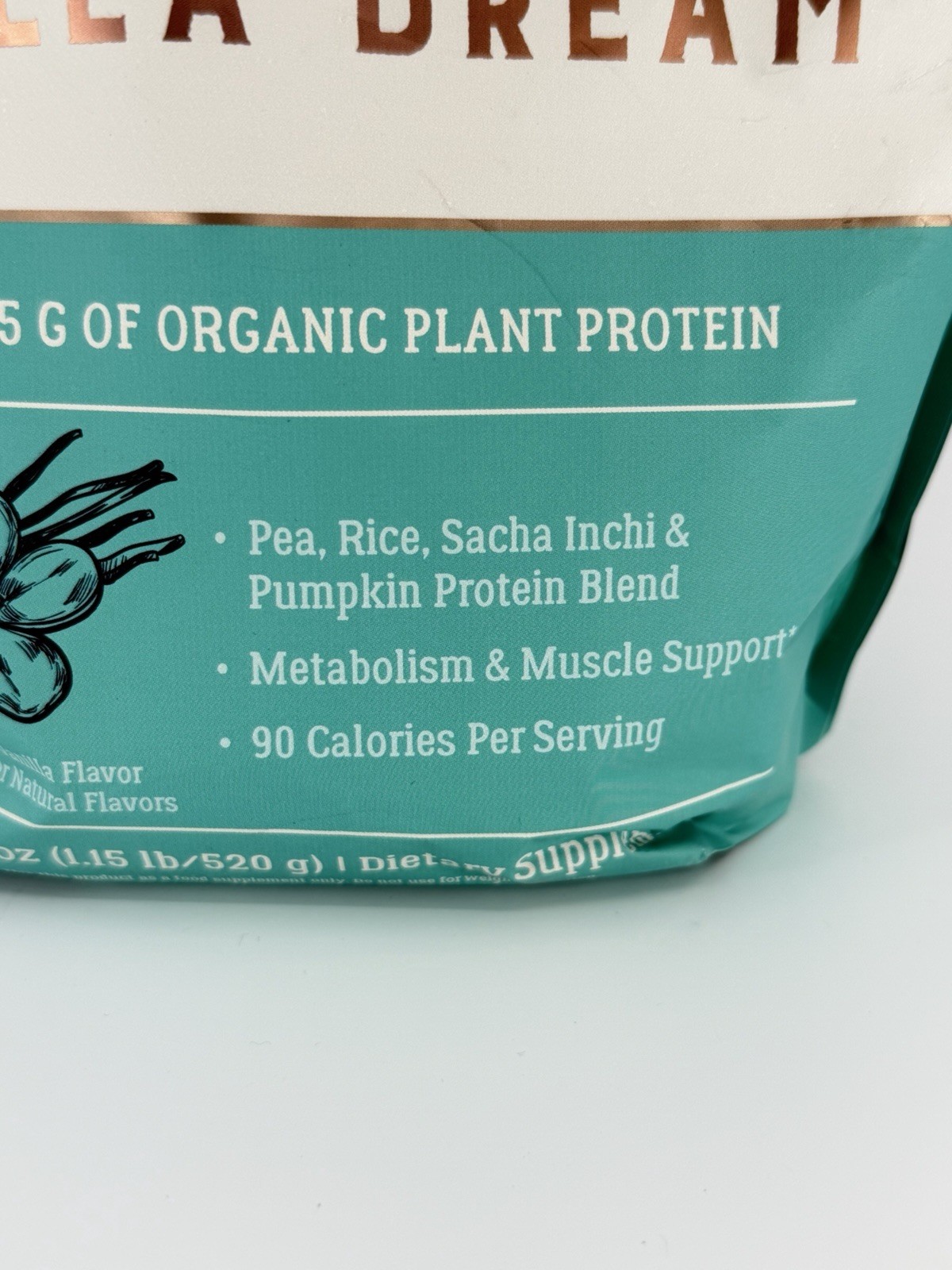 Live Conscious Vegan Protein Vanilla Dream 18.4 oz 520g BB 01/2027 New
