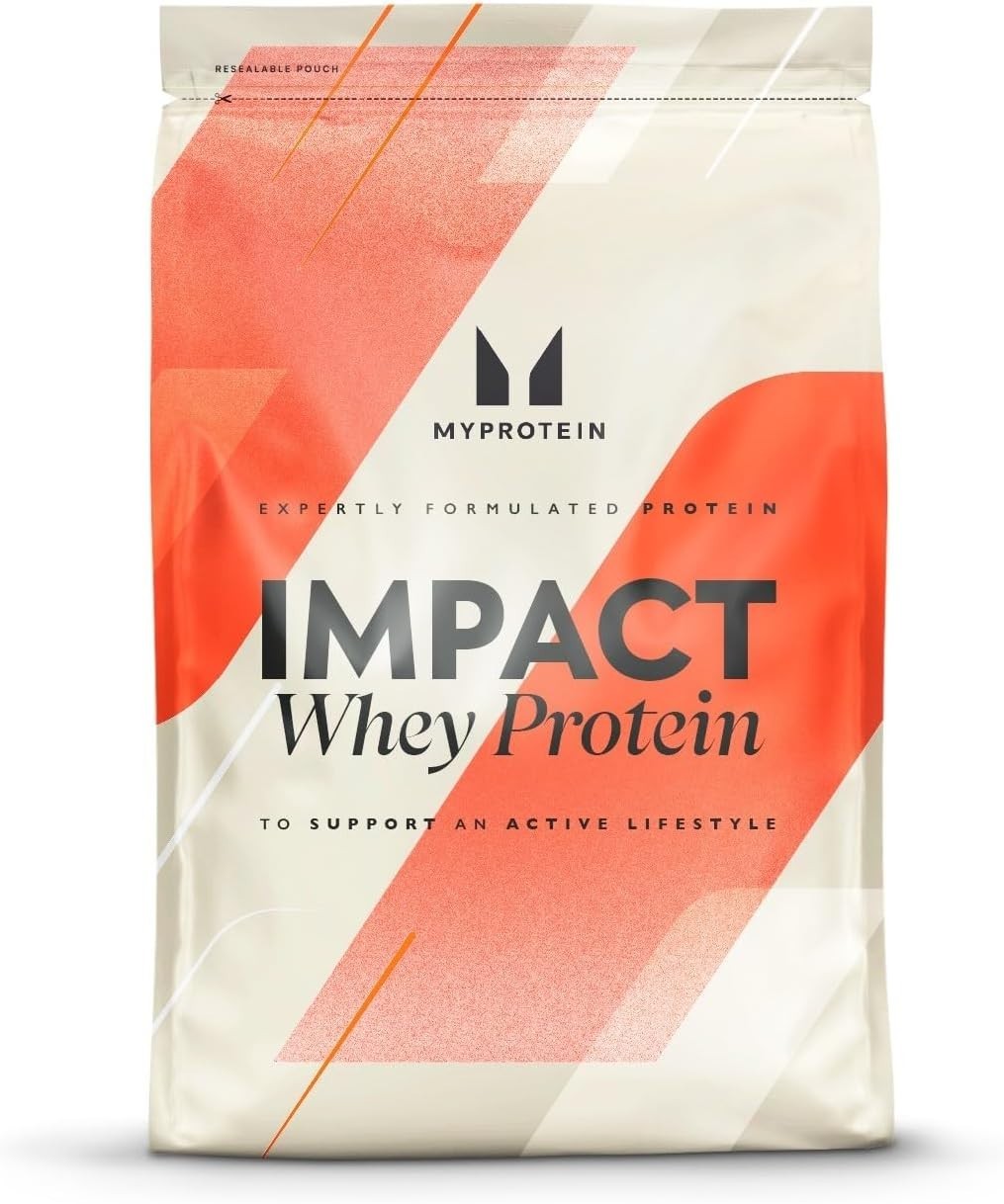 Myprotein Impact Whey Protein Powder 5.5 Lbs Vanilla Ice Cream 100 Servings 22g