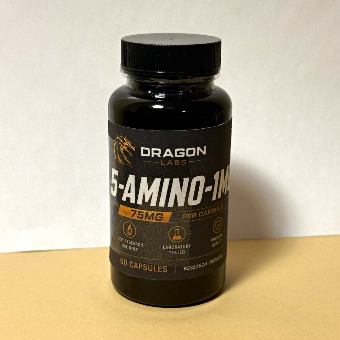 Dragon Labs 5-Amino-1MQ 75 mg Capsules Dietary Supplement, 60 Count