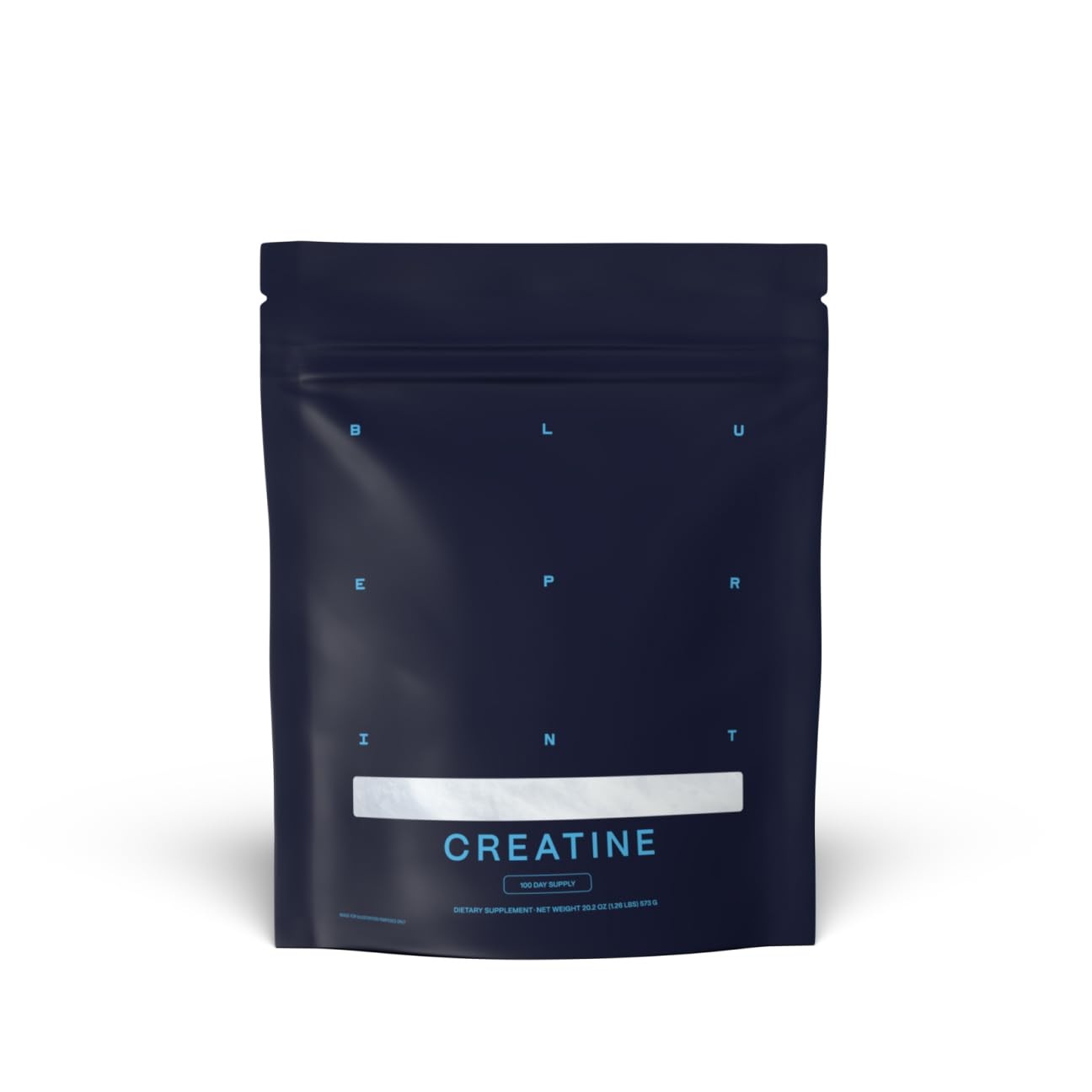 Blueprint Bryan Johnson Creatine Monohydrate 1.26 Pound (Pack of 1), Blue