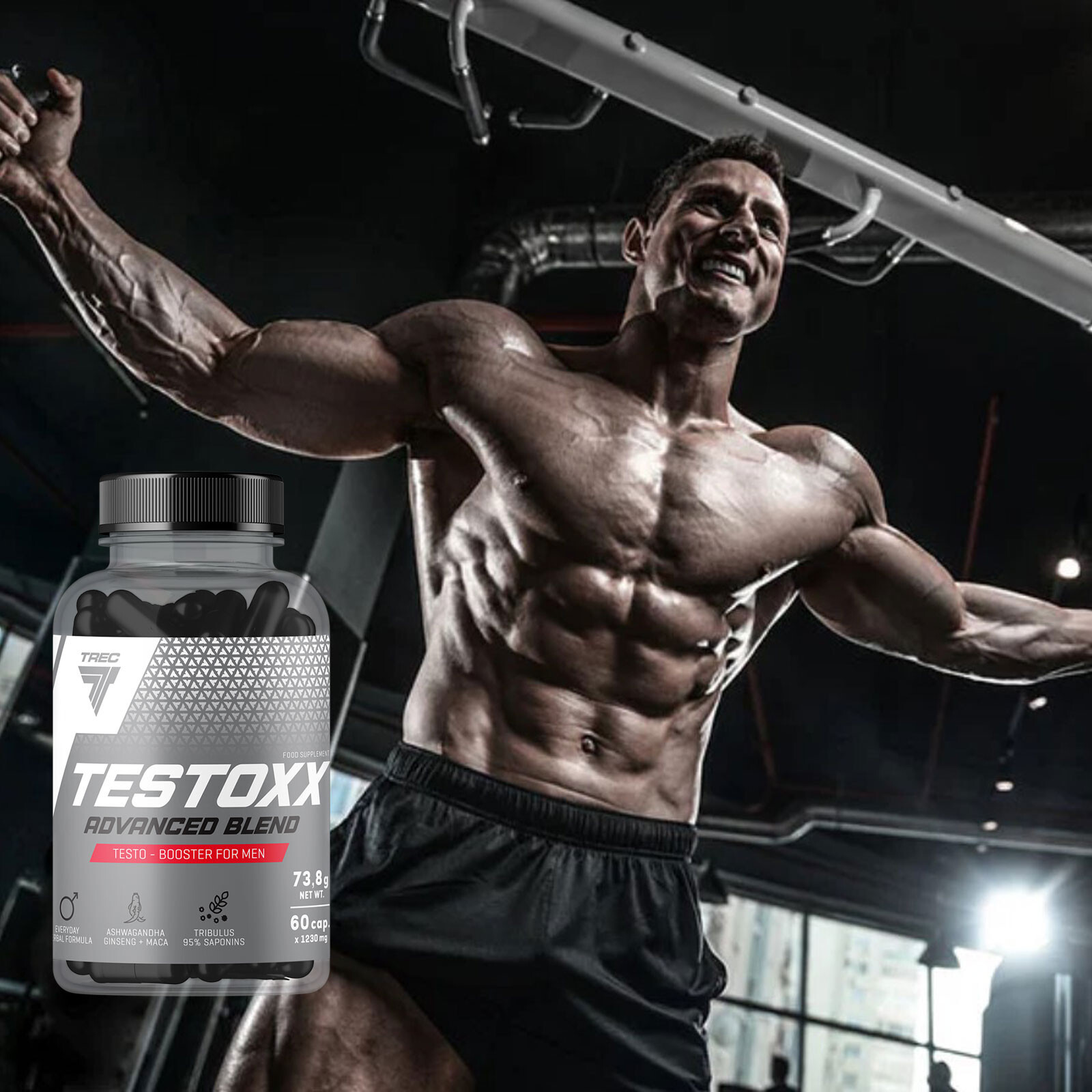 TESTOXX 60-240 Caps Testosterone Booster for Men, Energy, Libido, Muscle Support