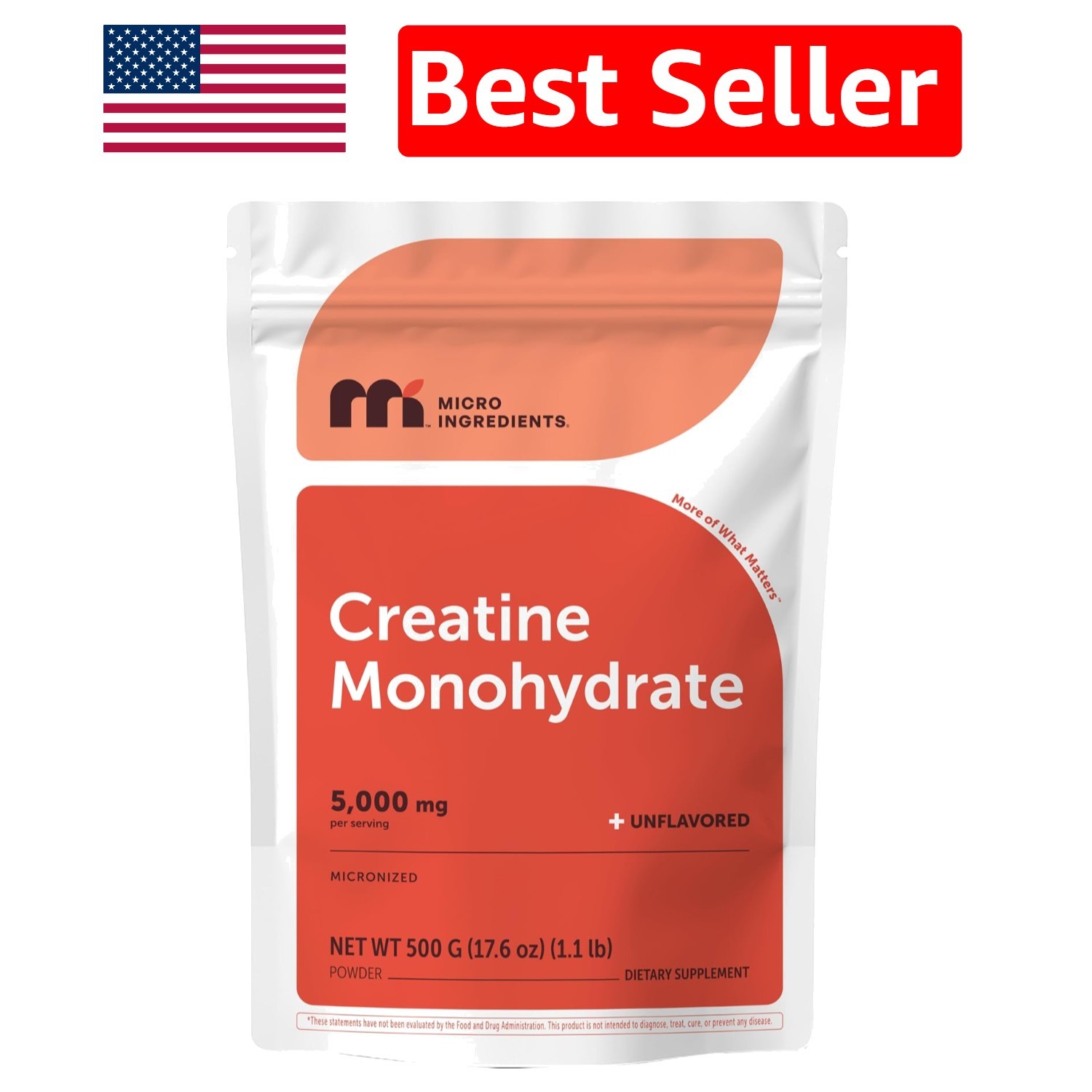 Micronized Creatine Powder 1.1 Pounds – , Unflavored, Energy Boost
