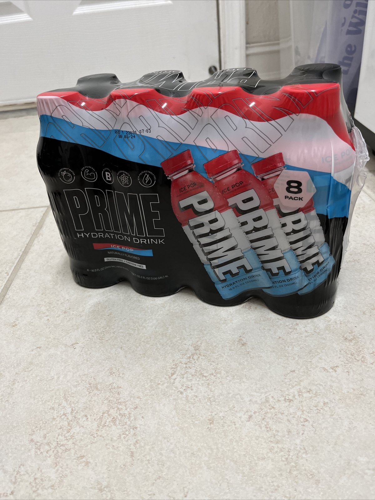 |PRIME Hydration Drink – Ice Pop – 8 Pack – NEW| (Logan Paul/KSI)