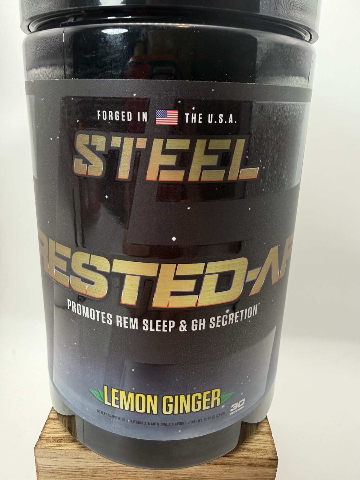 STEEL RESTED-AF. Lemon Ginger. 30 Servings.