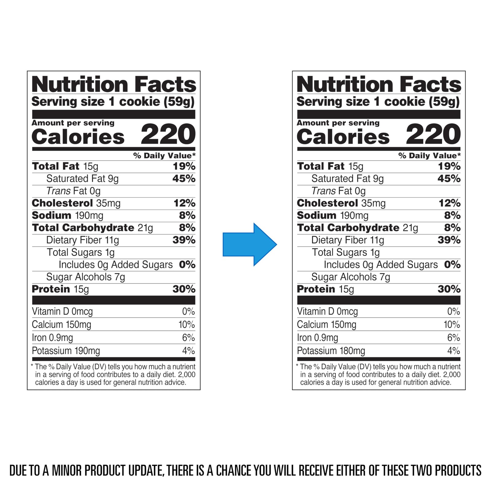 Quest Nutrition Double Chocolate Chip Protein Cookie, 15g 4 Count, brown