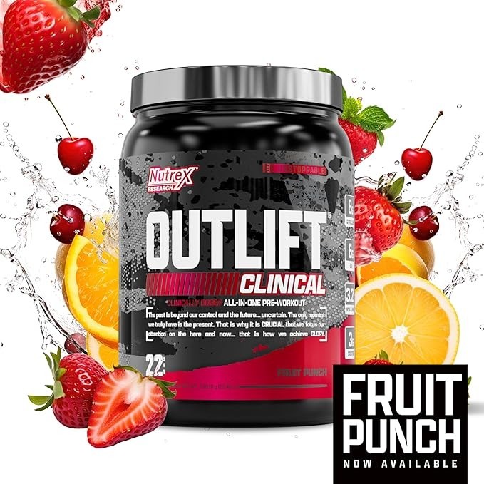 Nutrex Research Outlift Clinical Pre Workout Powder 22 Servings Multiple Flavors