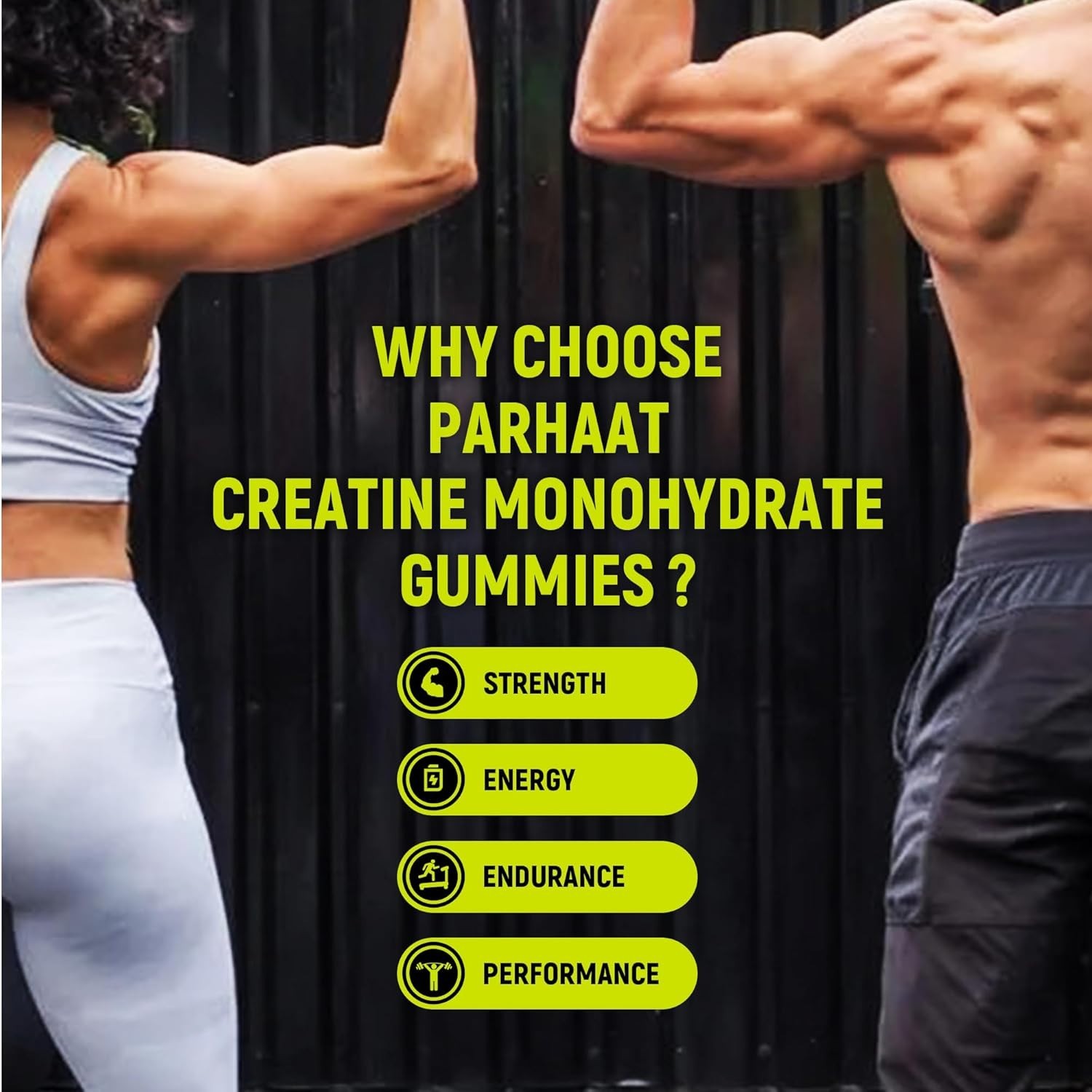 Parhaat NSF Certified Creatine Gummy – Creatine Monohydrate Gummies 5g