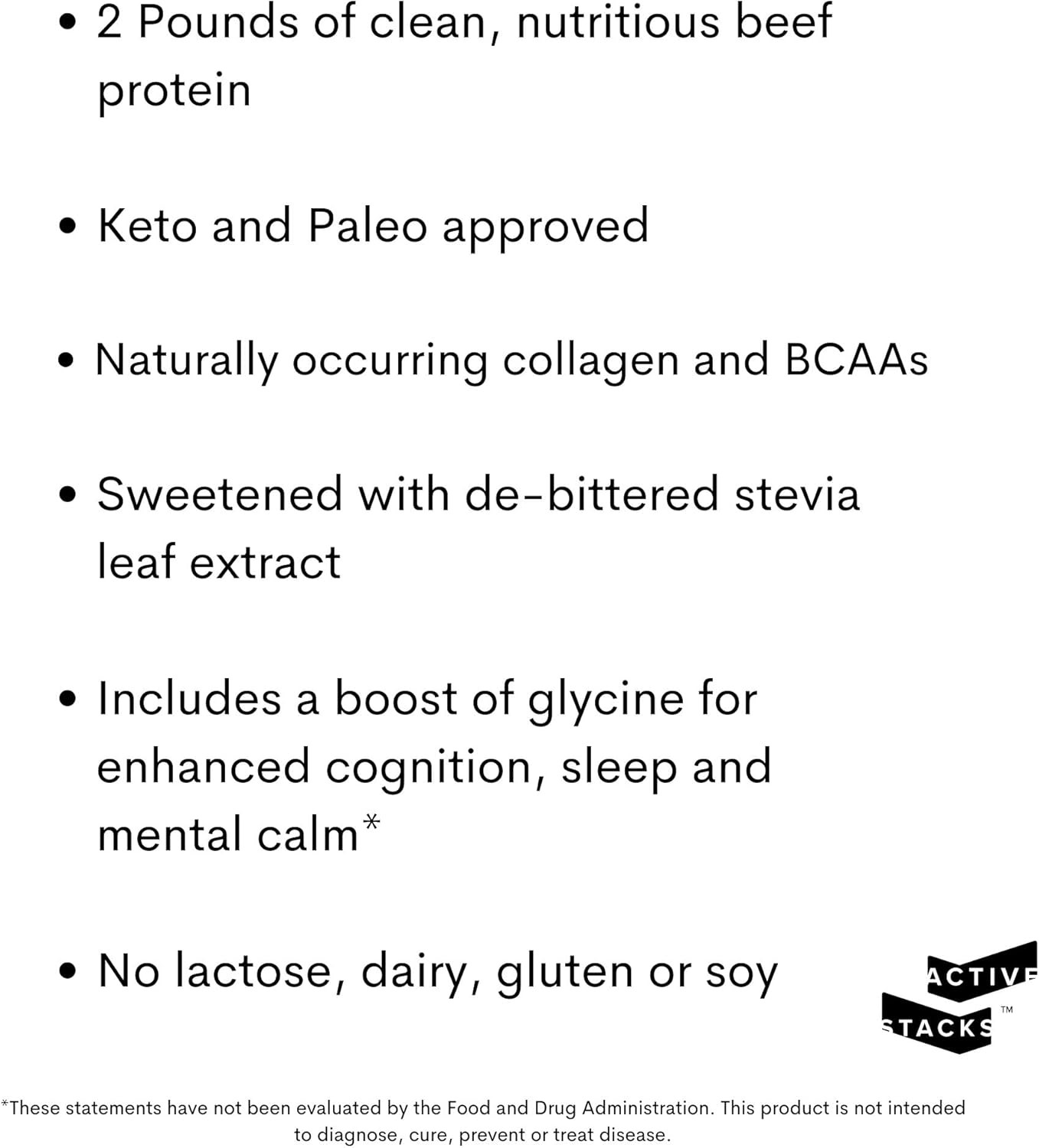 Beef Protein Powder, Chocolate – Dairy Free, 22G Protein, Just 4 Ingredients – H