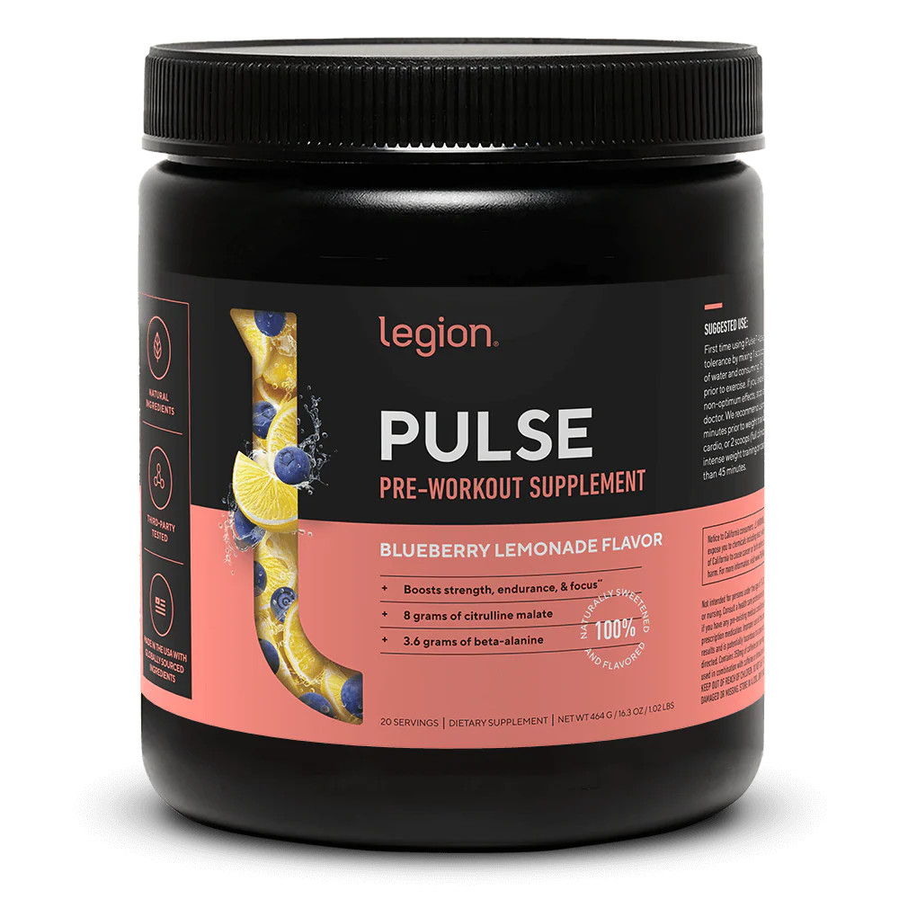 Pulse Pre-Workout Supplement Naturally Sweetened And Flavored