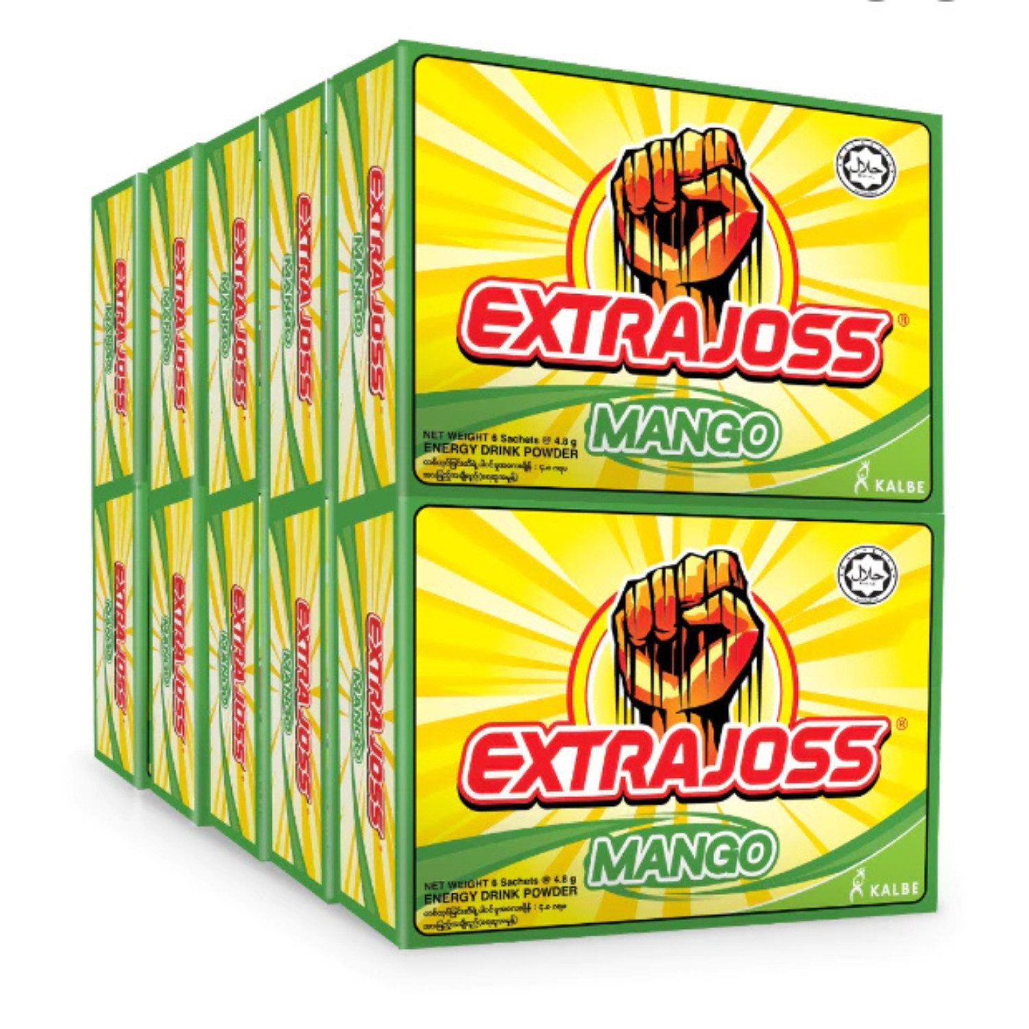 Extra Joss Energy Boost Drink Powder Manga Flavor 60 or 120 Sachet Free Shipping