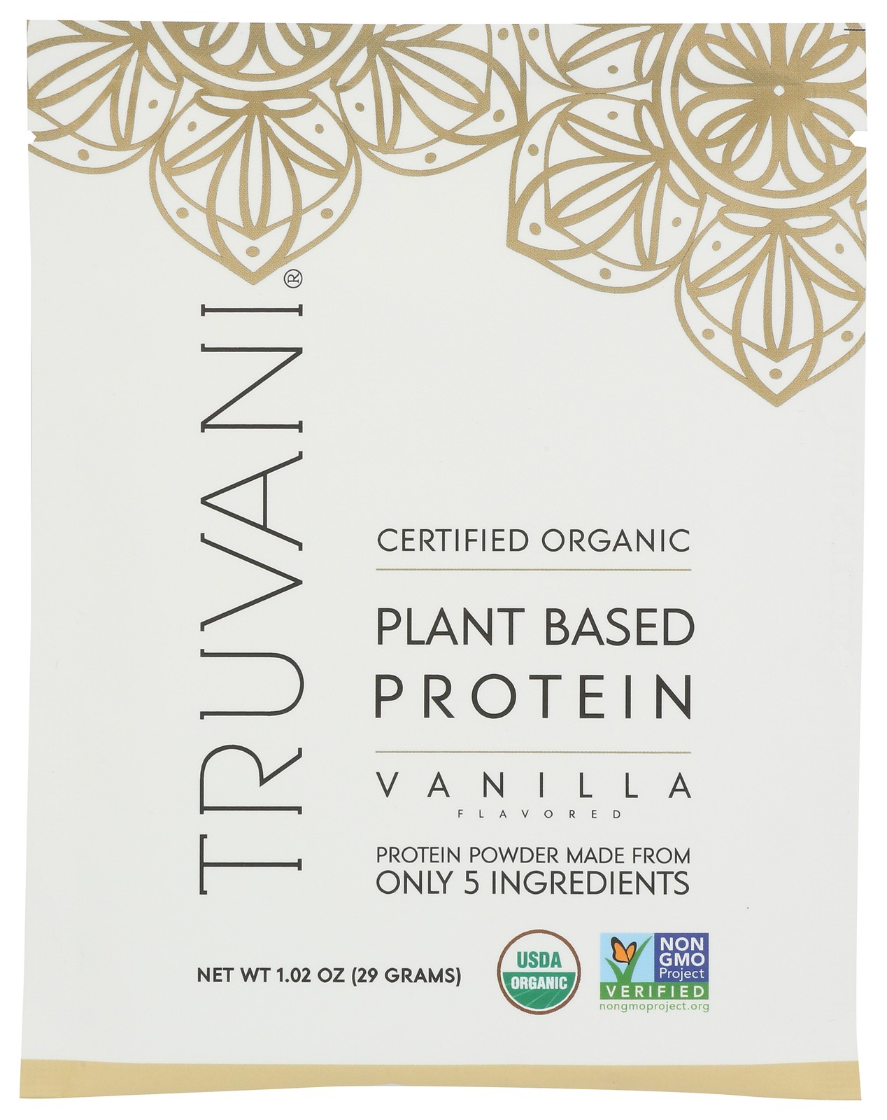 Truvani Plant Based Protein Powder Vanilla 3 Pack