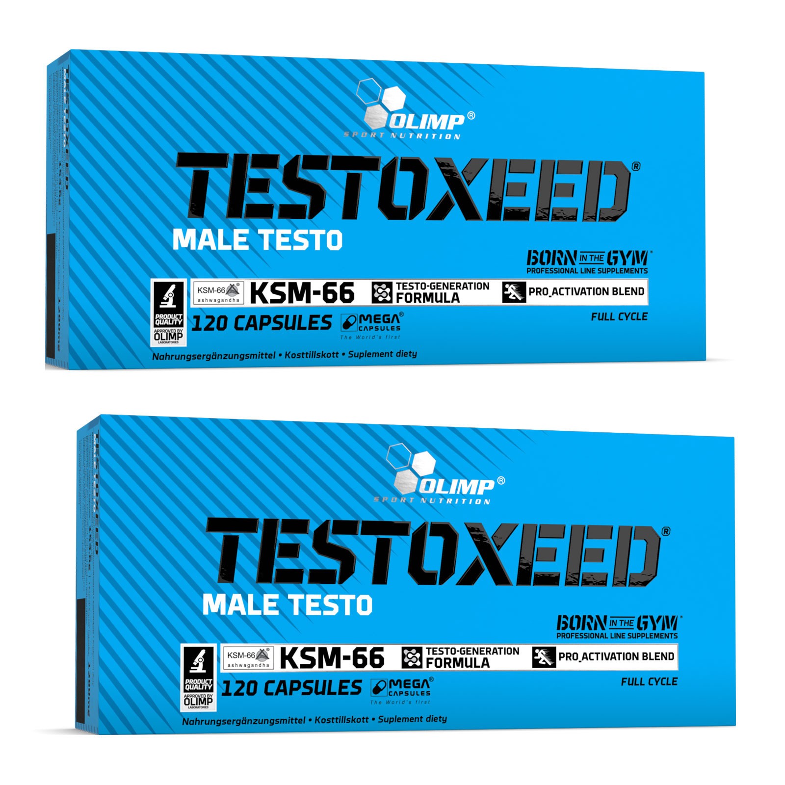 TESTOXEED 120-240 Capsules – Testosterone Booster with DAA, Ashwagandha & Zinc