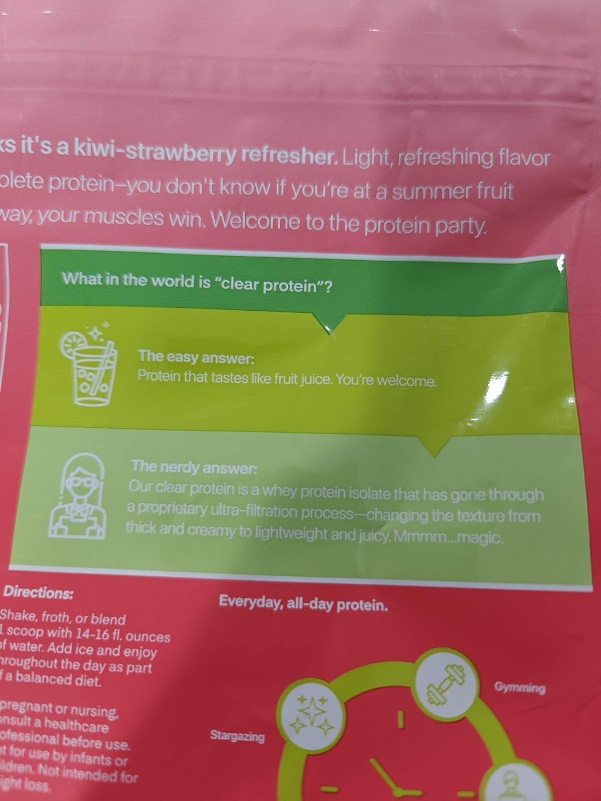 Oath Nutrition Clear Protein Powder – Kiwi Strawberry – Exp 8/27
