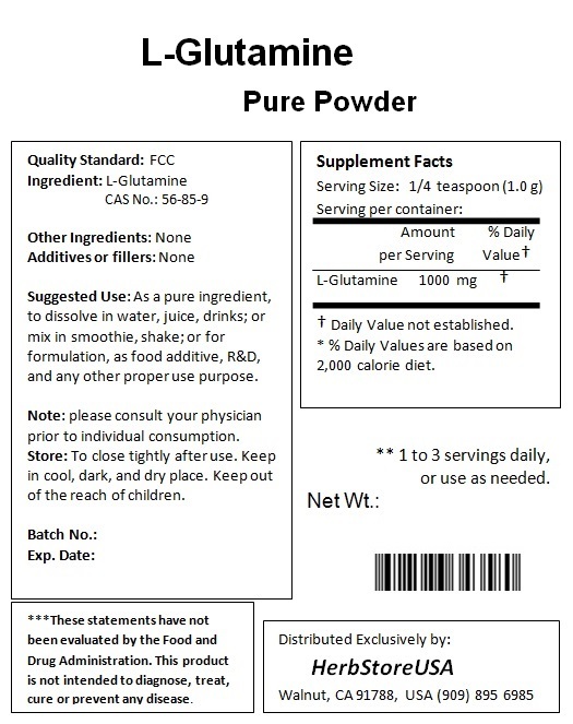 NuSci L-Glutamine Powder FREE Form 3.3lb (1500g) Pure Amino acid muscle mass
