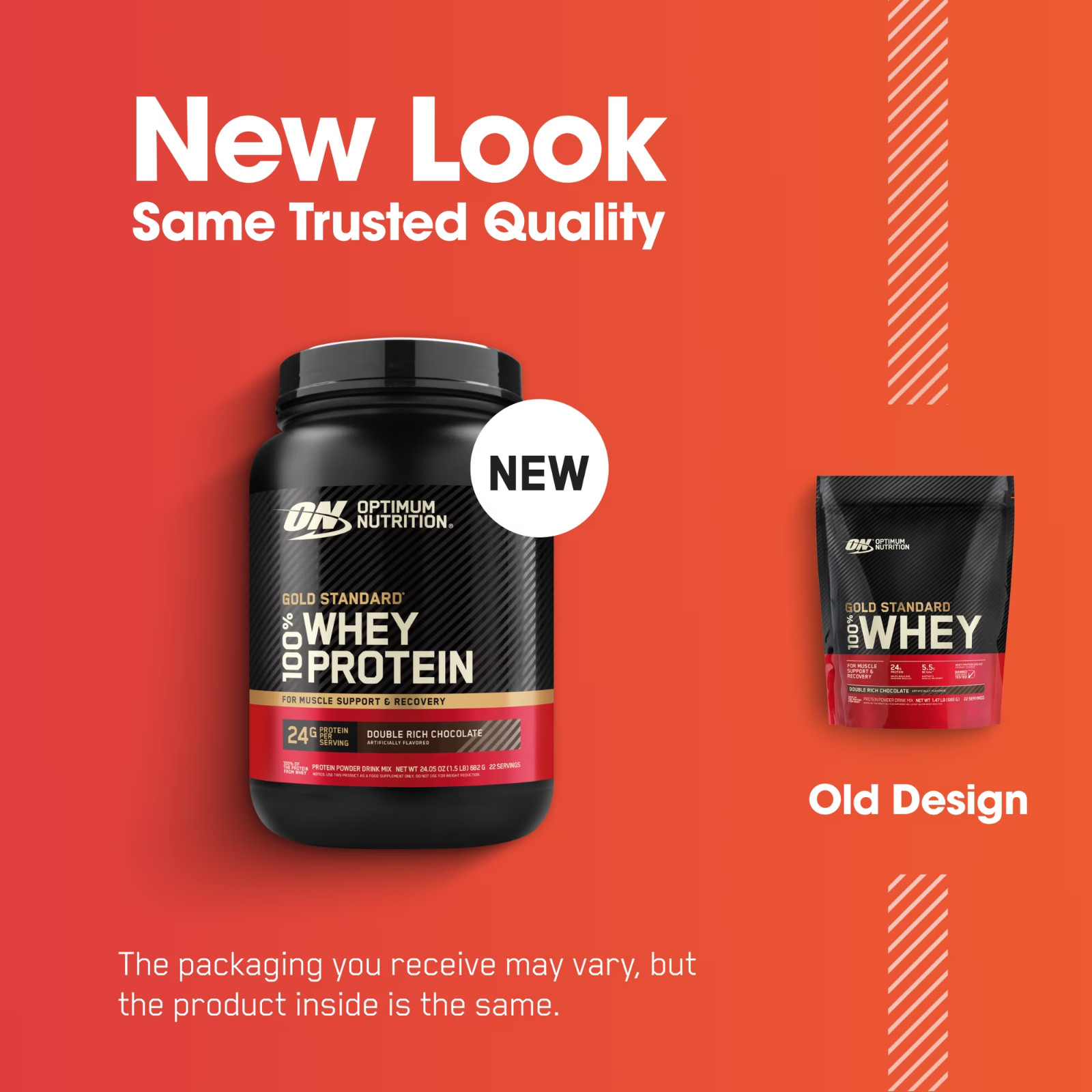 Optimum Nutrition, Gold Standard 100% Whey Protein Powder 1.5lb