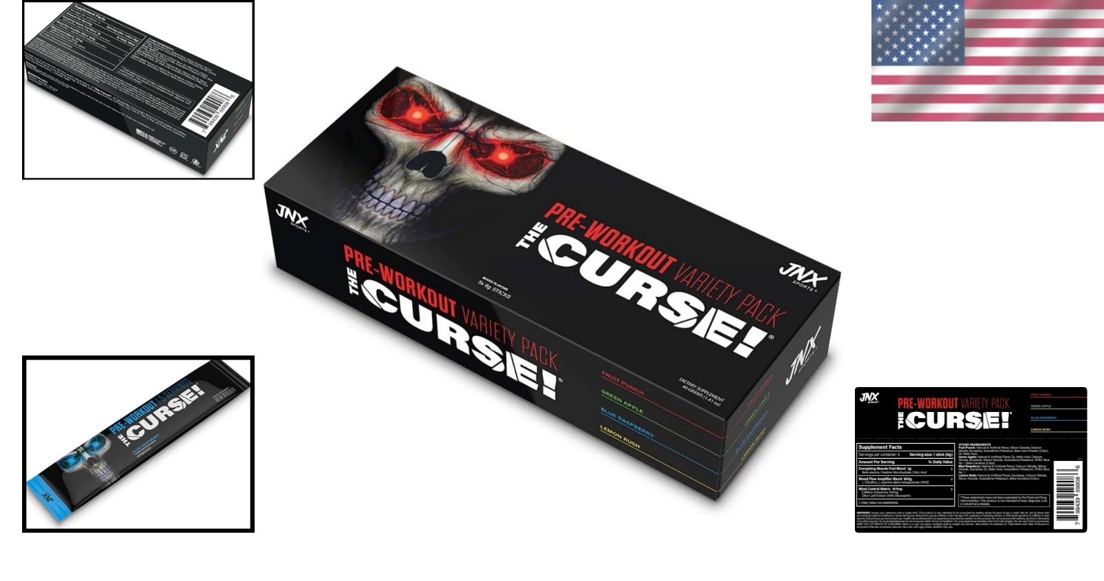 Ultimate Pre Workout Powder Sample Pack – The Curse! for Maximum Performance