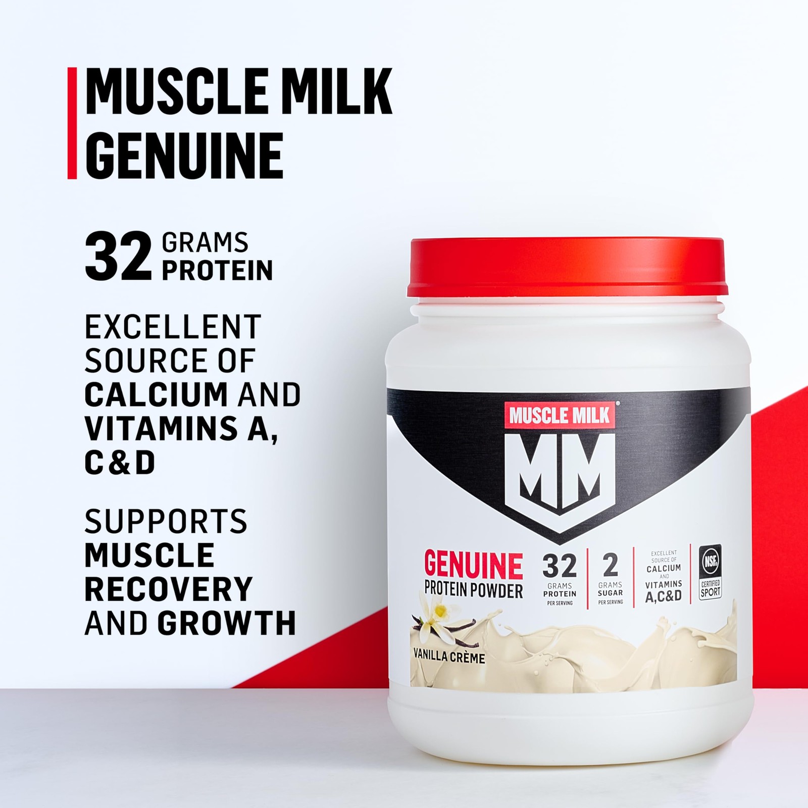 Muscle Milk Genuine Protein Powder, Chocolate, 4.94 Pound (Pack of 1)