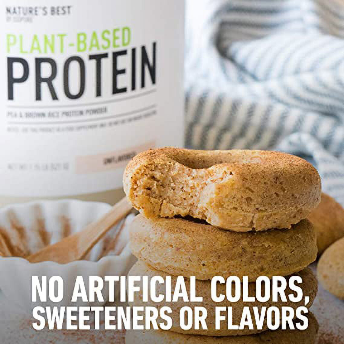 Vegan Protein Powder from Isopure, with Monk Fruit Sweetener Vanilla 22 Servings