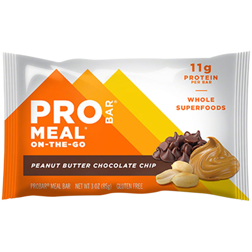 ProBar Meal Bar Peanut Butter Chocolate Chip Box of 12 Organic and 100% Vegan