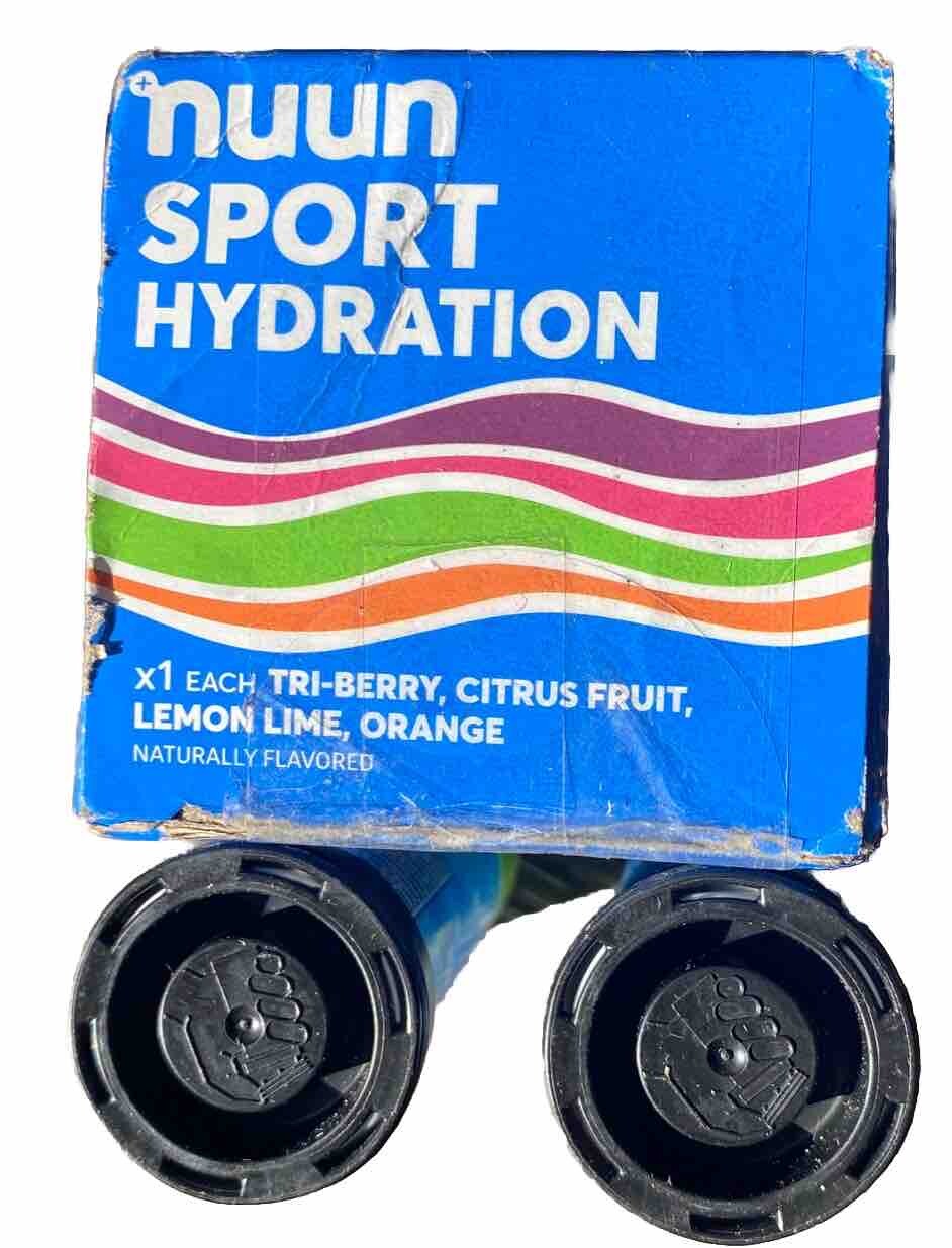 Nuun Sport Electrolyte Hydration Tablets Tri-Berry Citrus Fruit 6 Pack