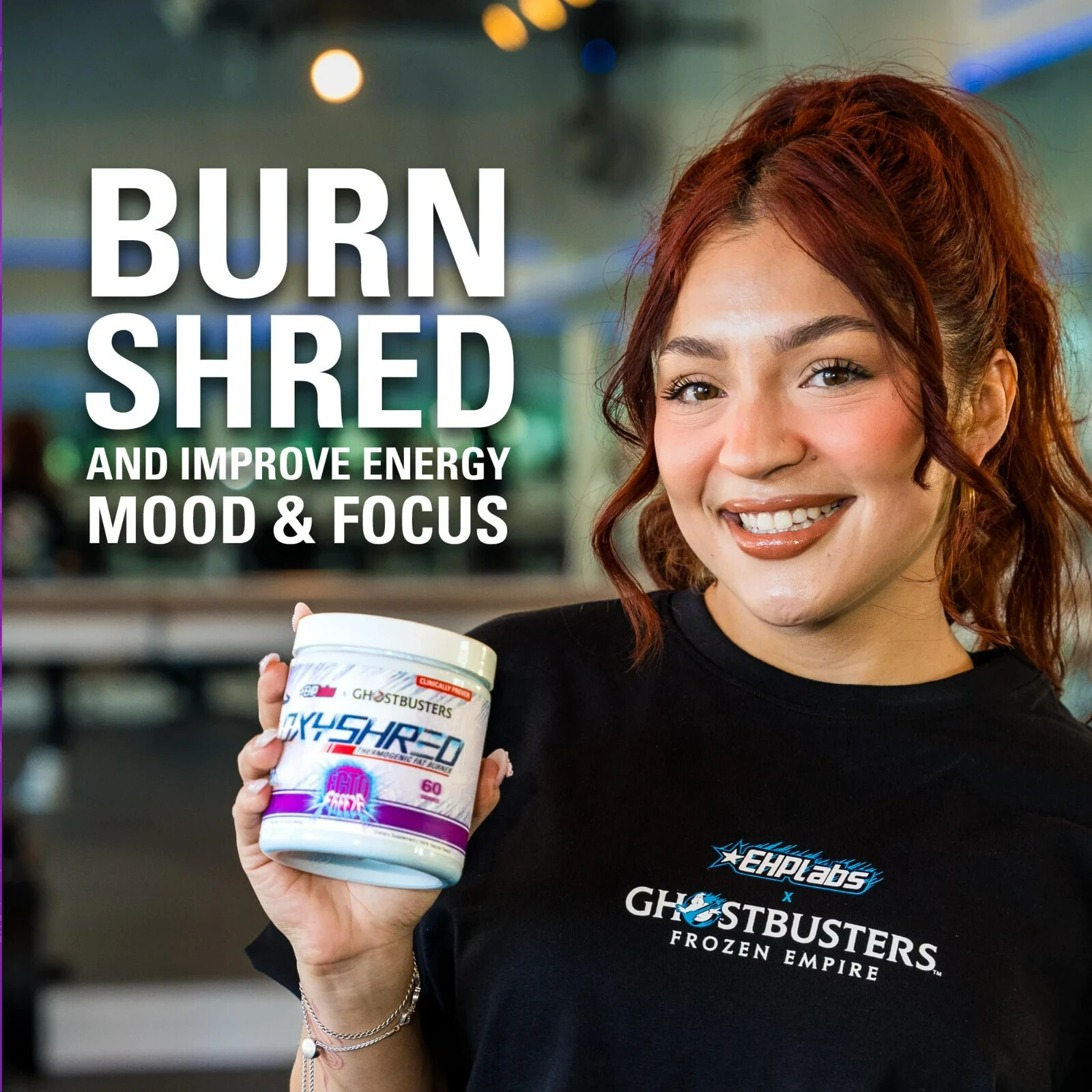 EHP LABS OXYSHRED 60 SRVS ECTO BREEZE X Ghostbuster Collab!