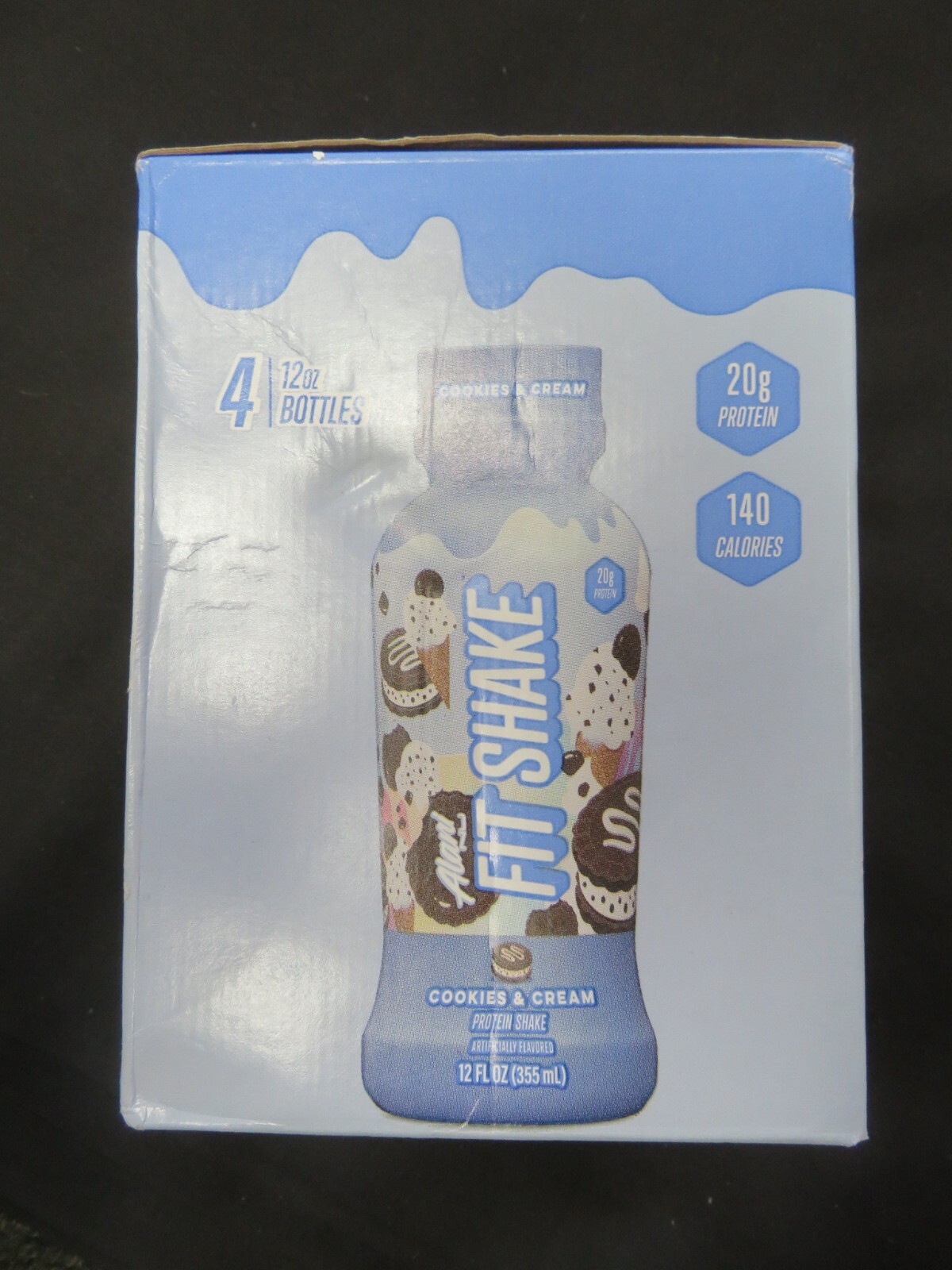 (4) Alani Nu Fit Shake Protein Shake Cookies & Cream Flavor 12 Oz Each ^