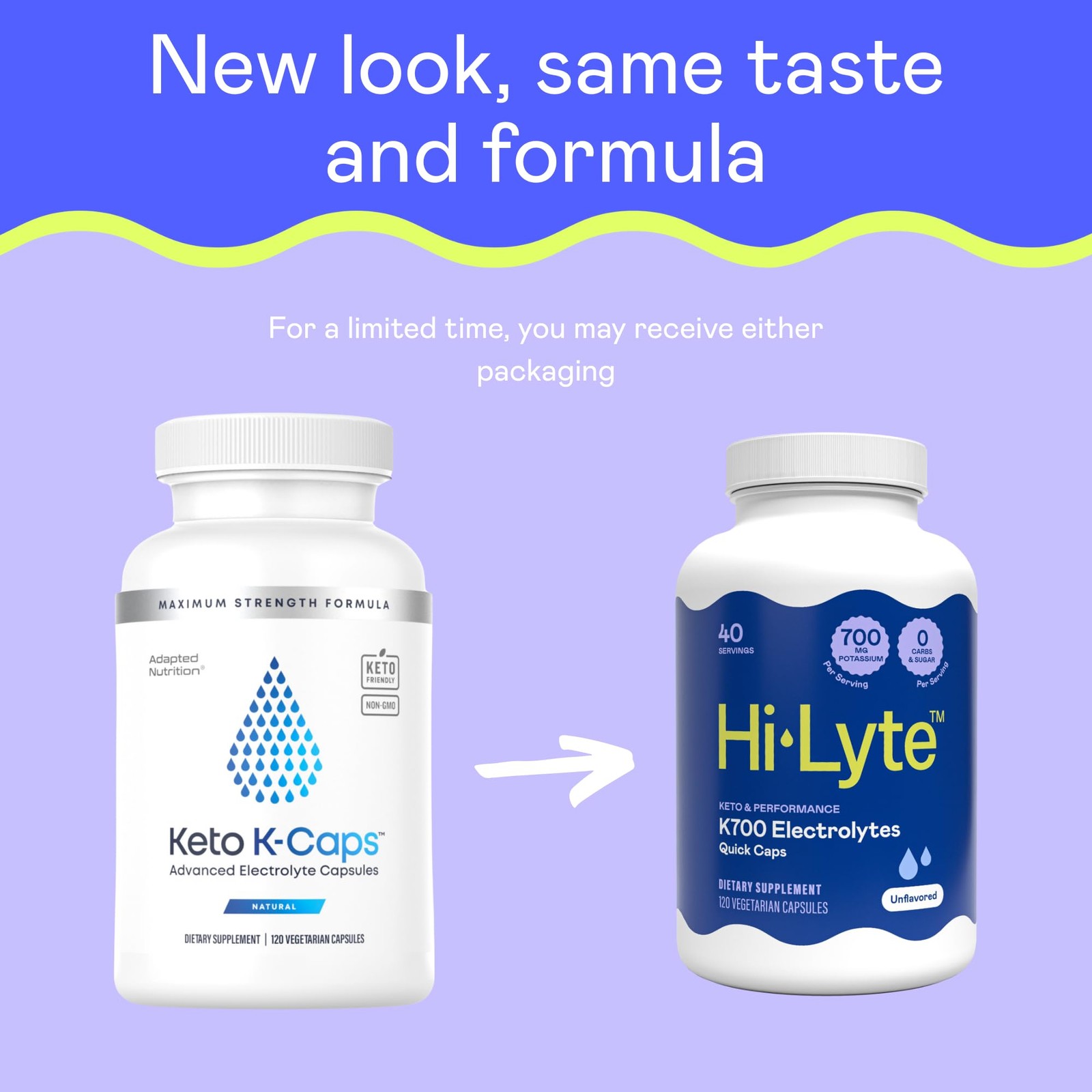 Hi-Lyte Keto & Performance K700 Electrolytes Unflavored Quick Caps 40 Servings