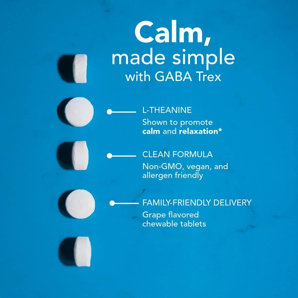 Neuorscience GABA Trex L Theanine Supplement – Calm Aid for Daytime Stress Su…