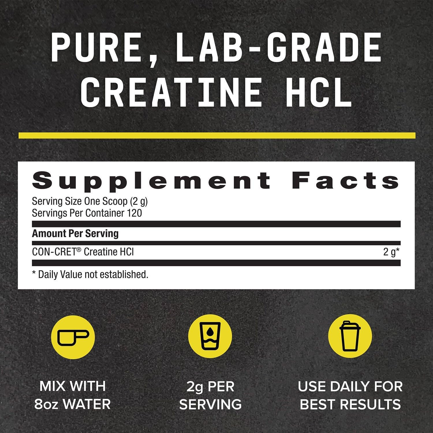 BEYOND RAW Science-Backed Creatine Hcl Powder, Lab Grade, for Muscle Strength an