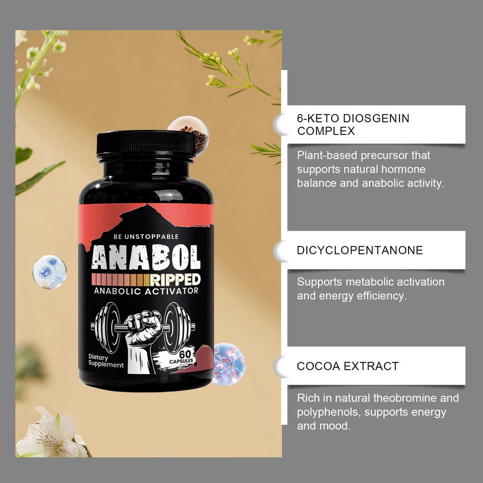 Anabol Hardcore Anabolic Muscle Builder – 60 Liquid Capsules-