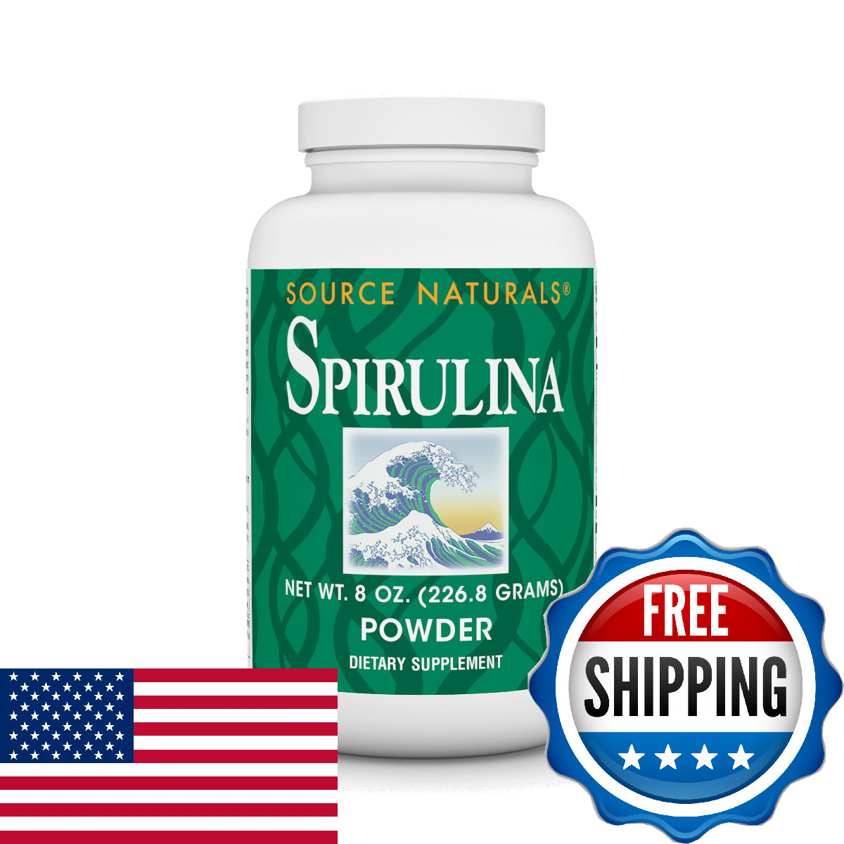 Source Naturals Spirulina for Immune System Support 8oz Powder